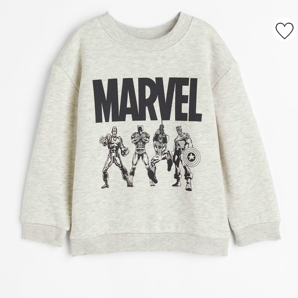 H&M Kids Marvel Avengers Sweatshirt, Size: 3T/4, like new, worn couple times - Picture 1 of 5